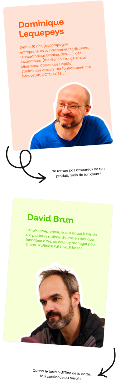 Image illustrant les fondateur Dominique Lequepeys et David Brun.